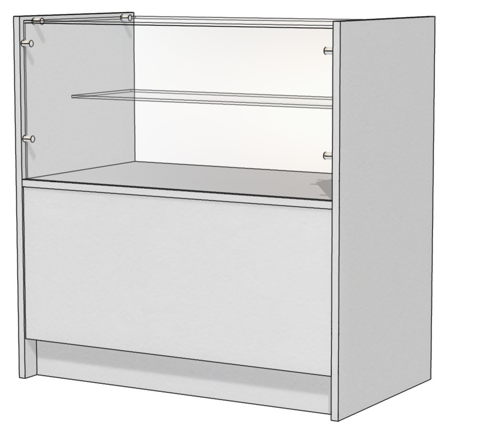Прилавок Д1П 900х500х900
